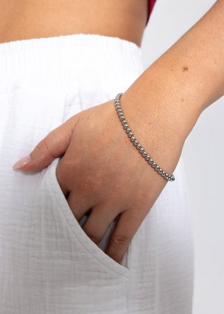 Armband mit Kugeln - silber von SASSYCLASSY