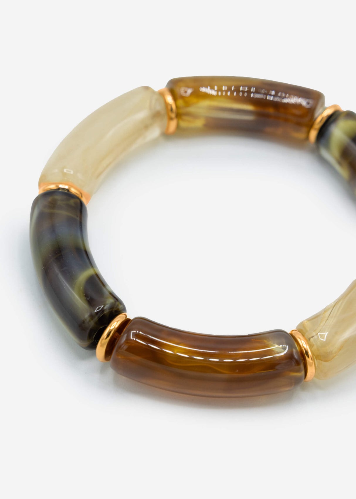 Bracelet with pearls - brown