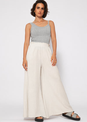 Asymmetric tank top - light grey