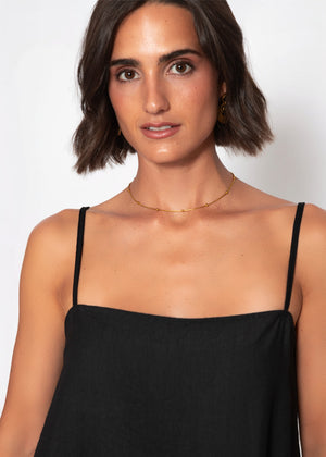 sassyclassy Ausgestelltes Trägertop - schwarz