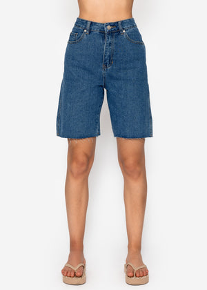 Bermuda jeans shorts - blue
