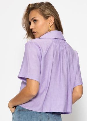Blouse in Crincle optics - lilac