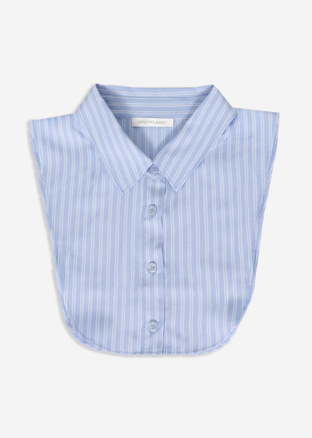 Blouse insert, striped - blue