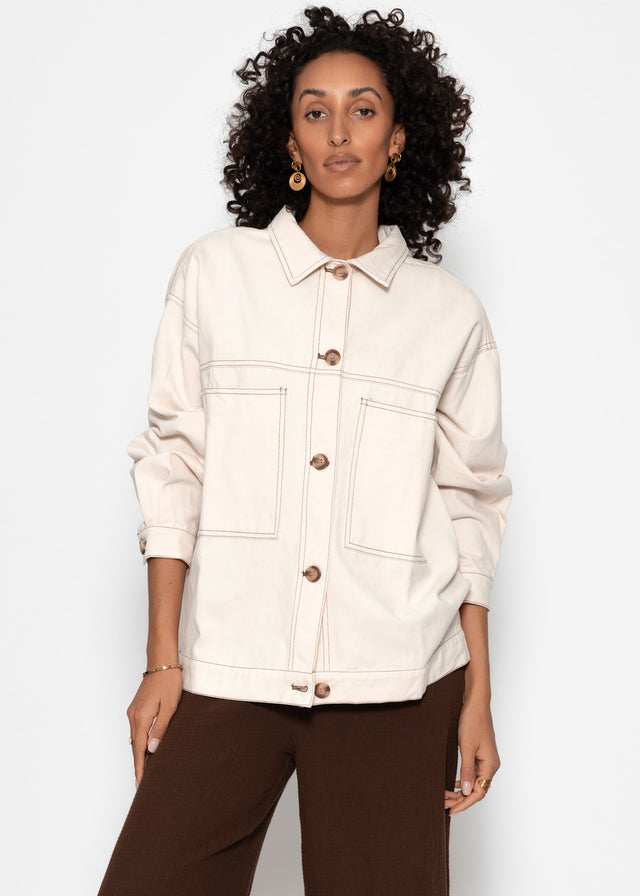 Blusenjacke - beige