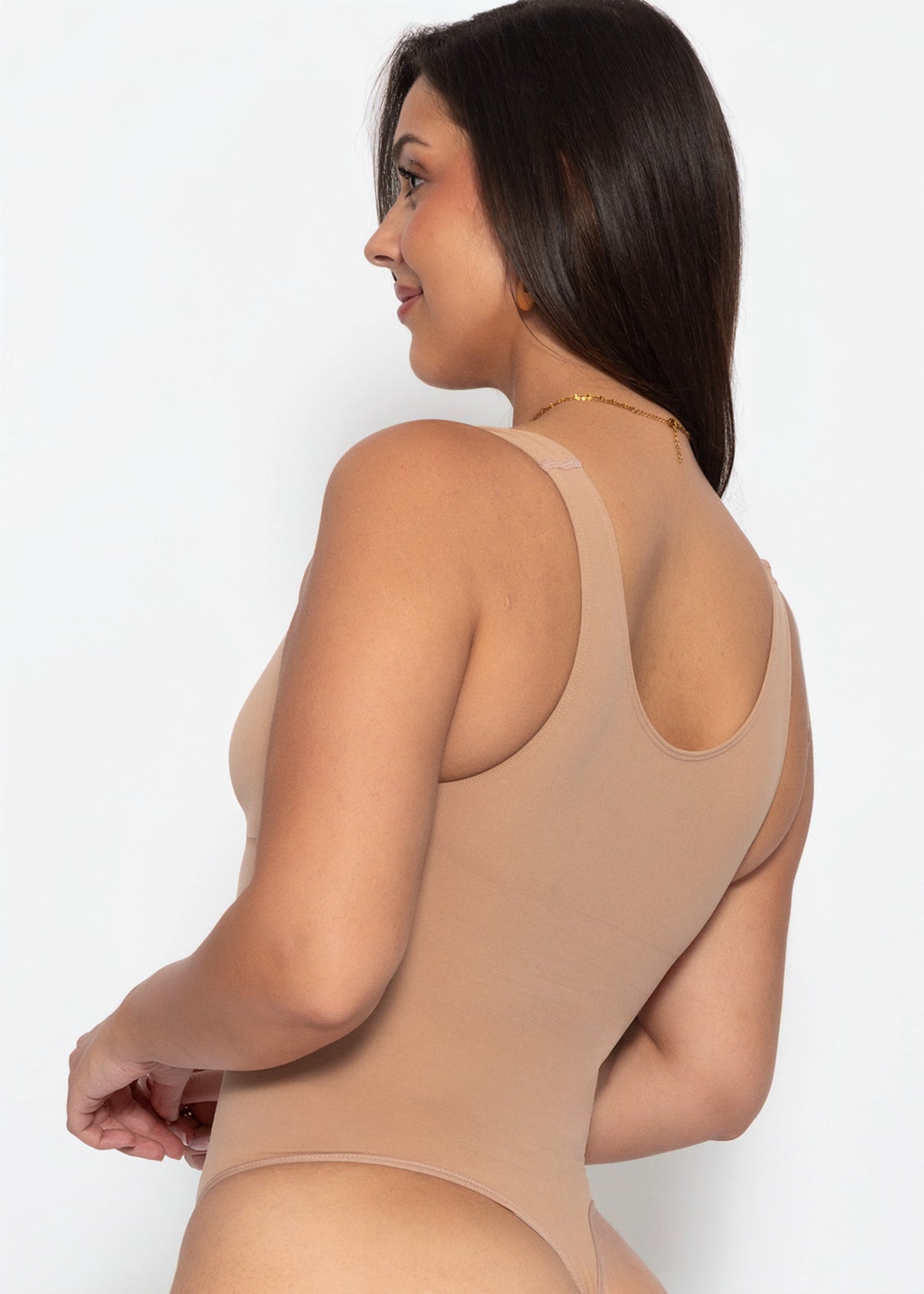 Bodysuit Sculpting Shapewear mit String - nude