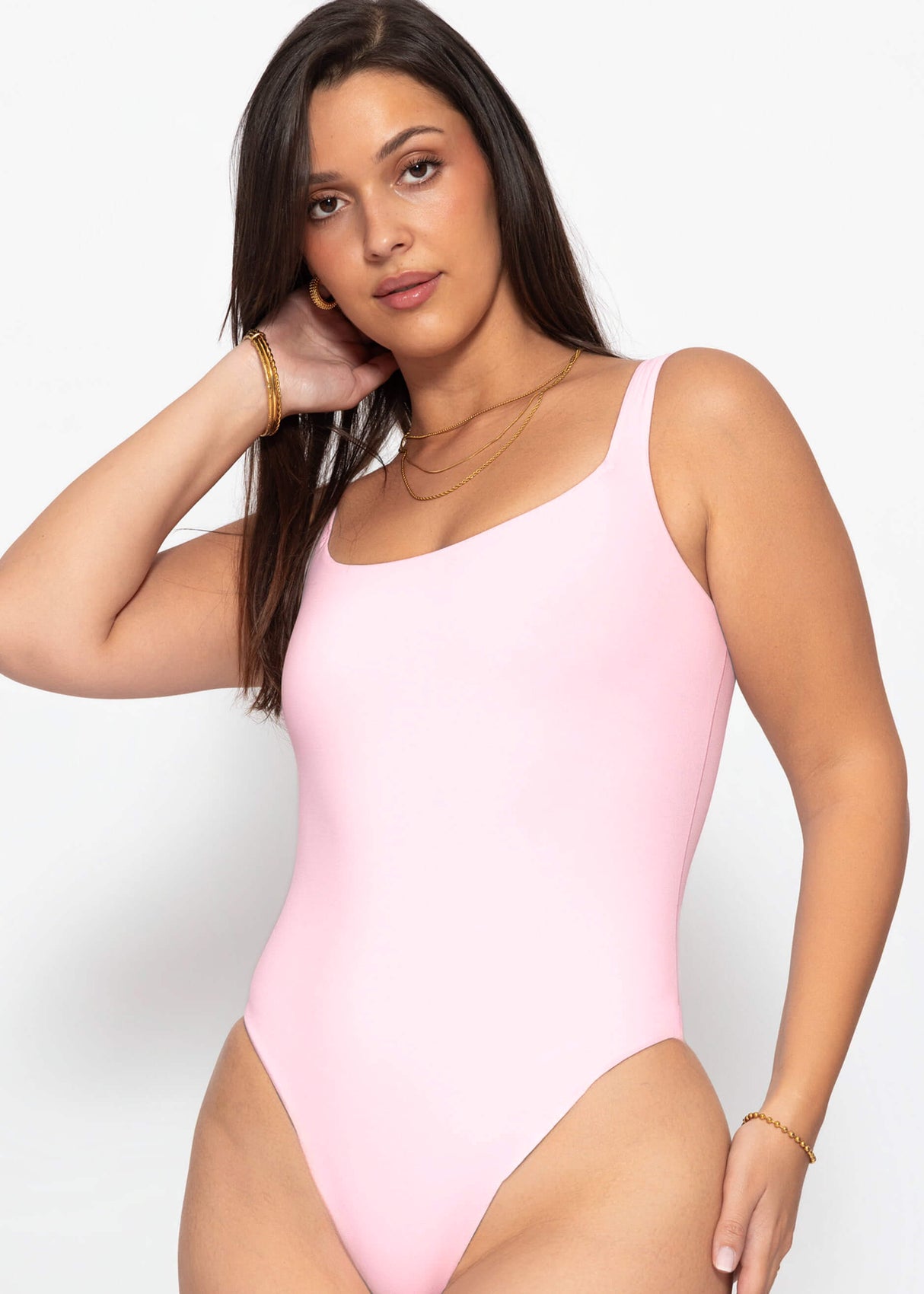 Bodysuit Soft Shapewear mit String - rosa