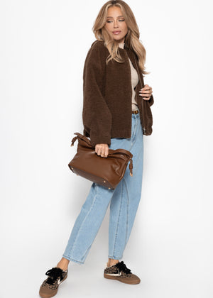 Blouson made of teddyfell - brown