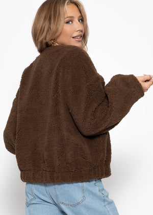 Blouson made of teddyfell - brown