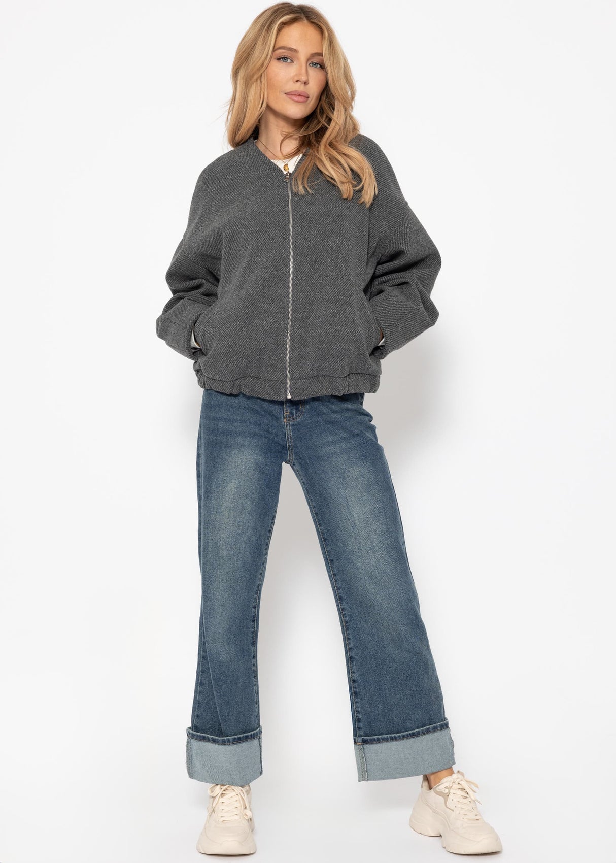 Bomber jacket - grey