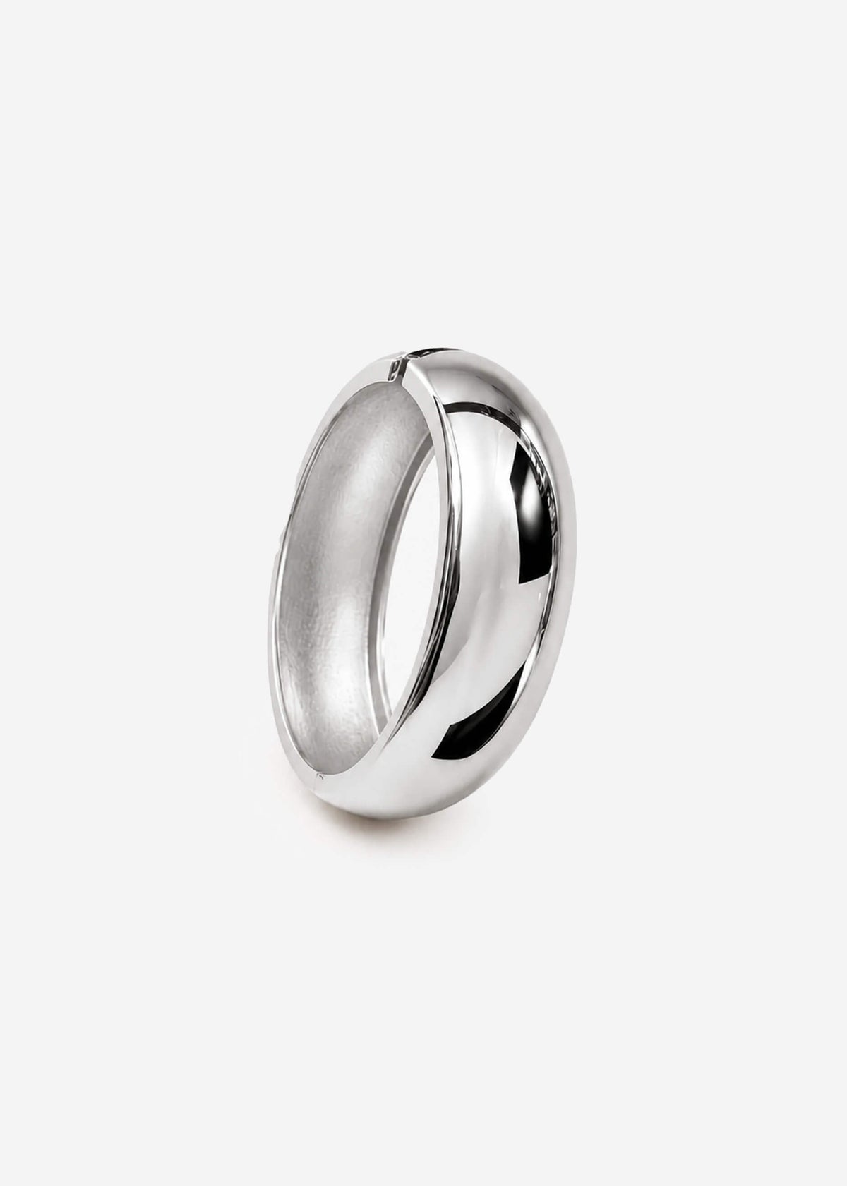 Breiter Armreif - silber