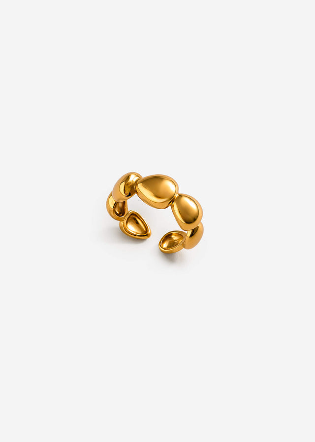 Bubble ring - gold