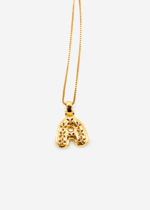 Letter necklace - A - gold