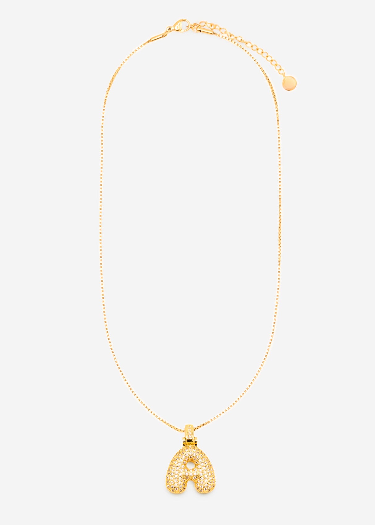 Letter necklace - A - gold