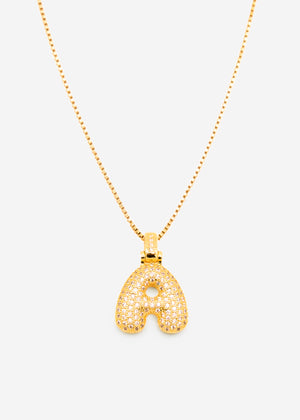 Letter necklace - A - gold
