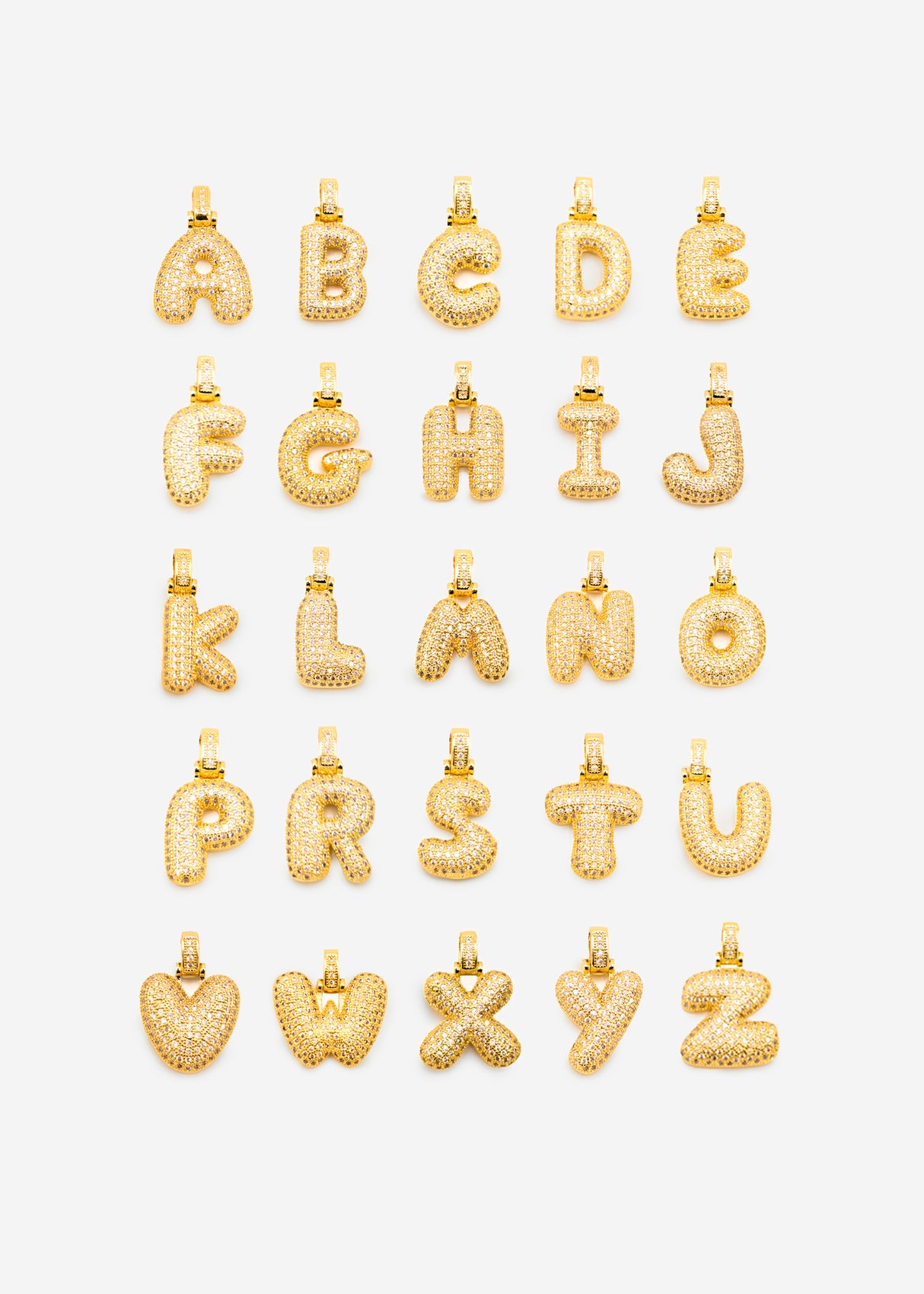 Letter necklace - A - gold
