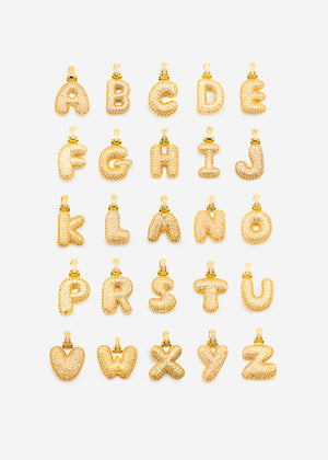 Letter necklace - A - gold