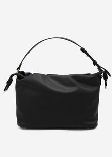 Bucket bag made of synthetic leather - black