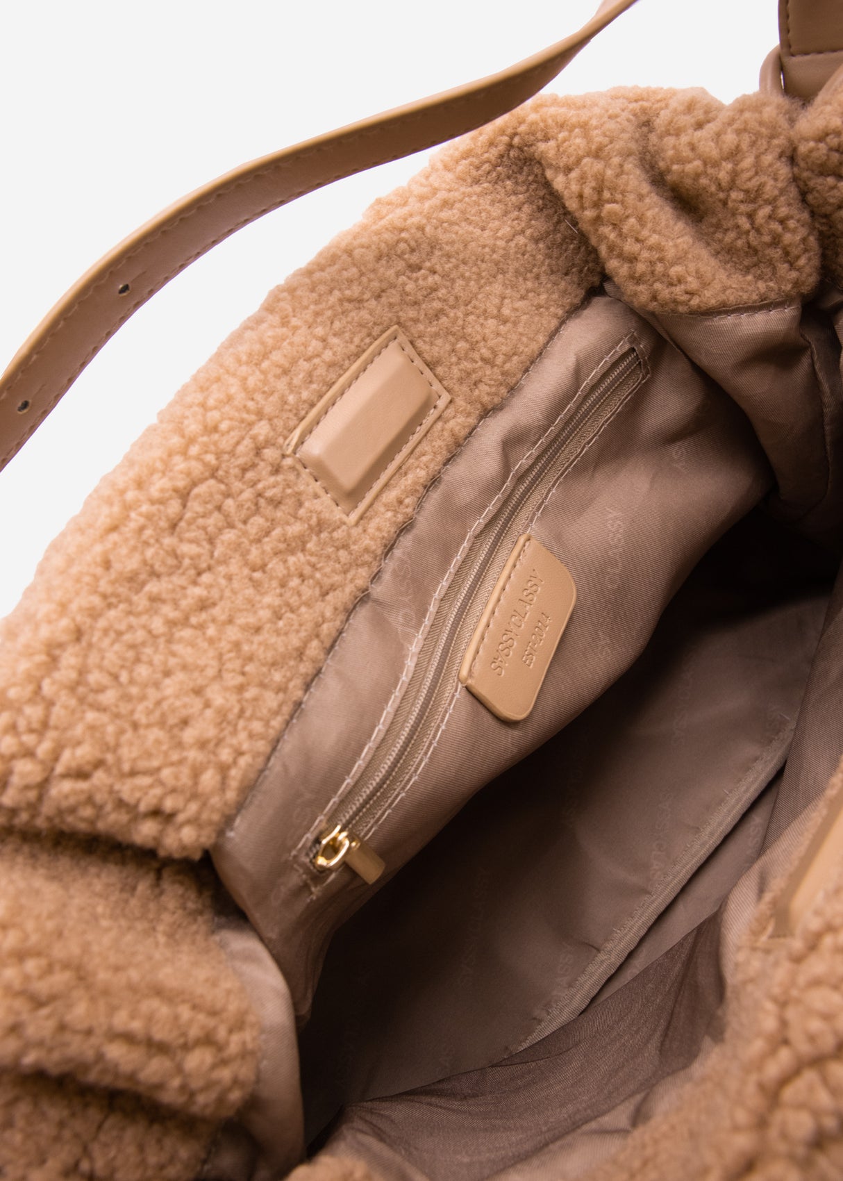 Teddy bucket bag - brown