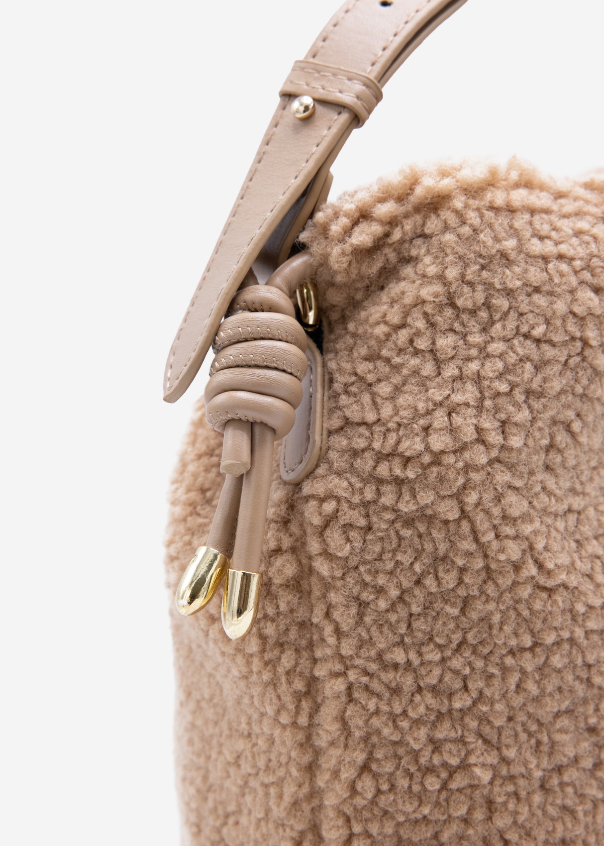 Teddy bucket bag - brown