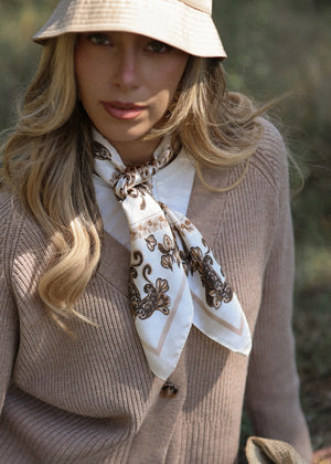 Cardigan in gerippter Struktur - taupe