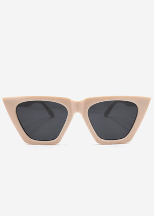 Cat eye sunglasses - off white