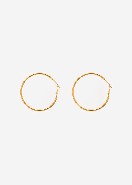 Creolen mit Klappverschluss - gold von SASSYCLASSY