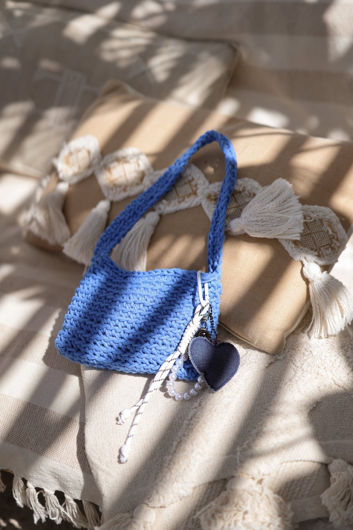 Crochet Bag - blau