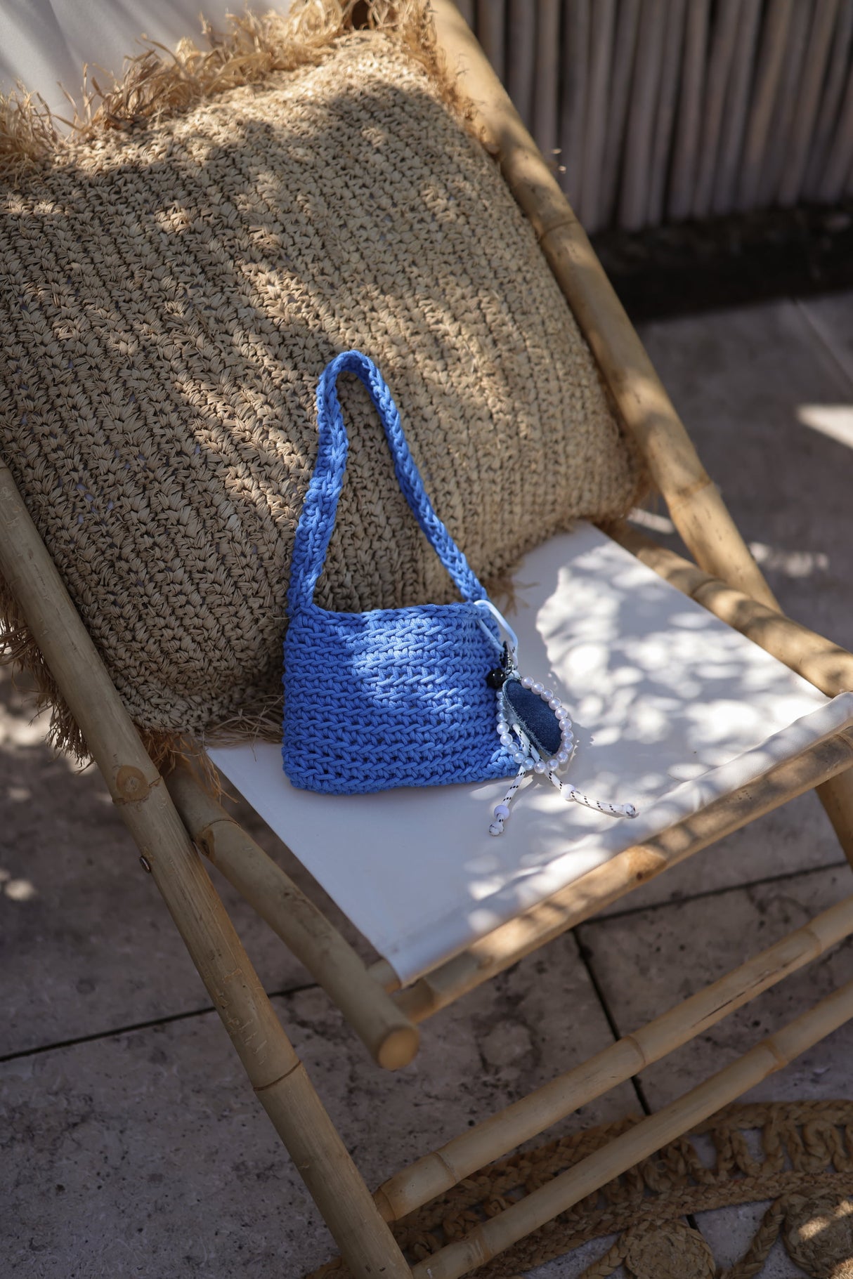 Crochet Bag - blau