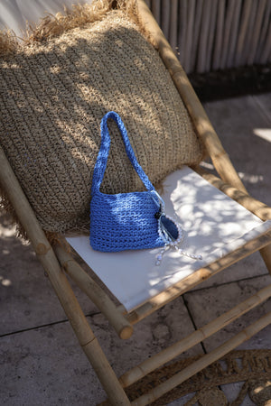 Crochet Bag - blau