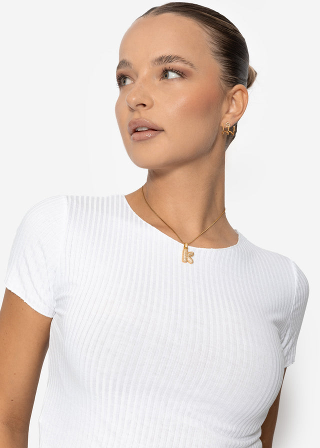 Crop-Shirt - weiß