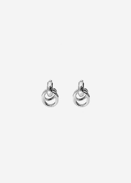 Doppelring Ohrring - silber by SASSYCLASSY