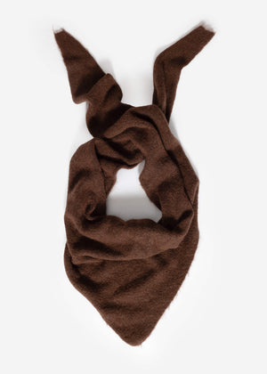 Triangle scarf - brown