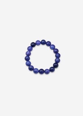 Elastisches Naturstein-Armband - blau