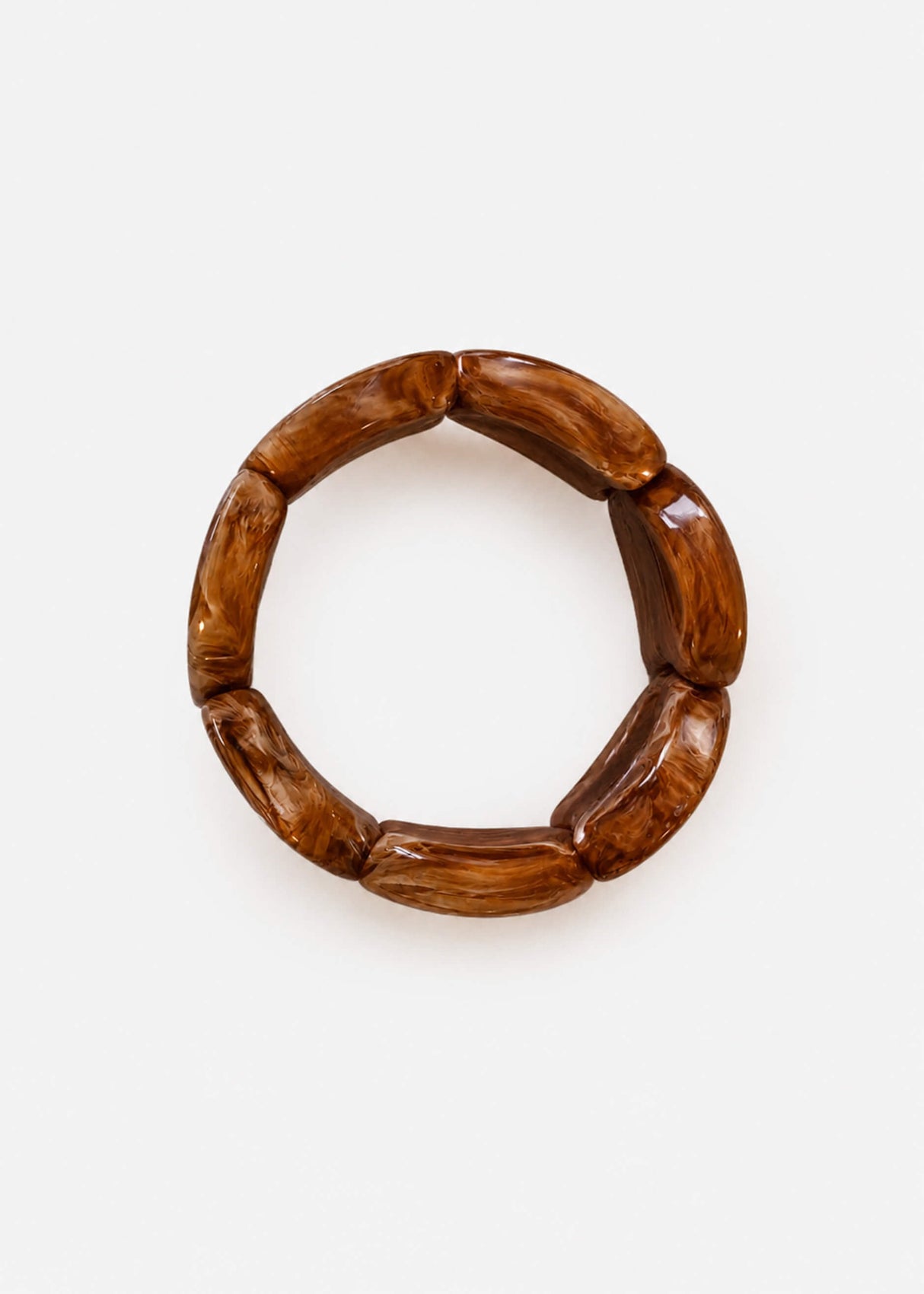 Elastisches Statement Armband  - braun