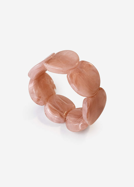 Elastisches Statement Armband  - rosa von SASSYCLASSY