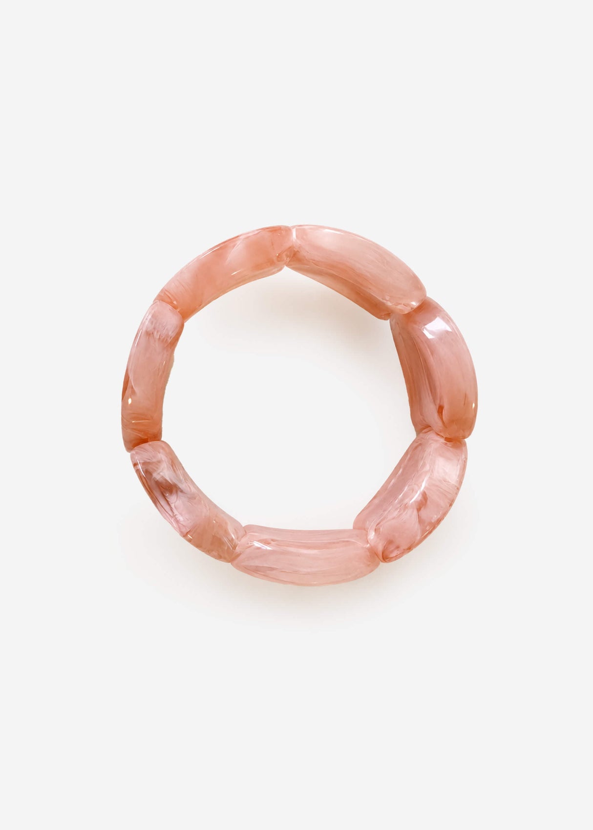 Elastisches Statement Armband  - rosa