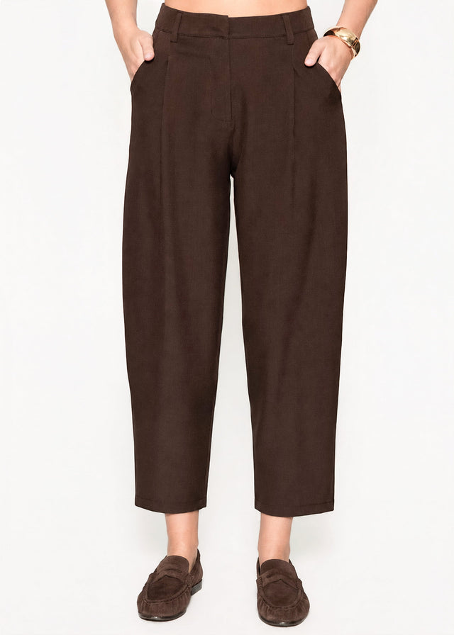 Elegante Karottenhose - braun
