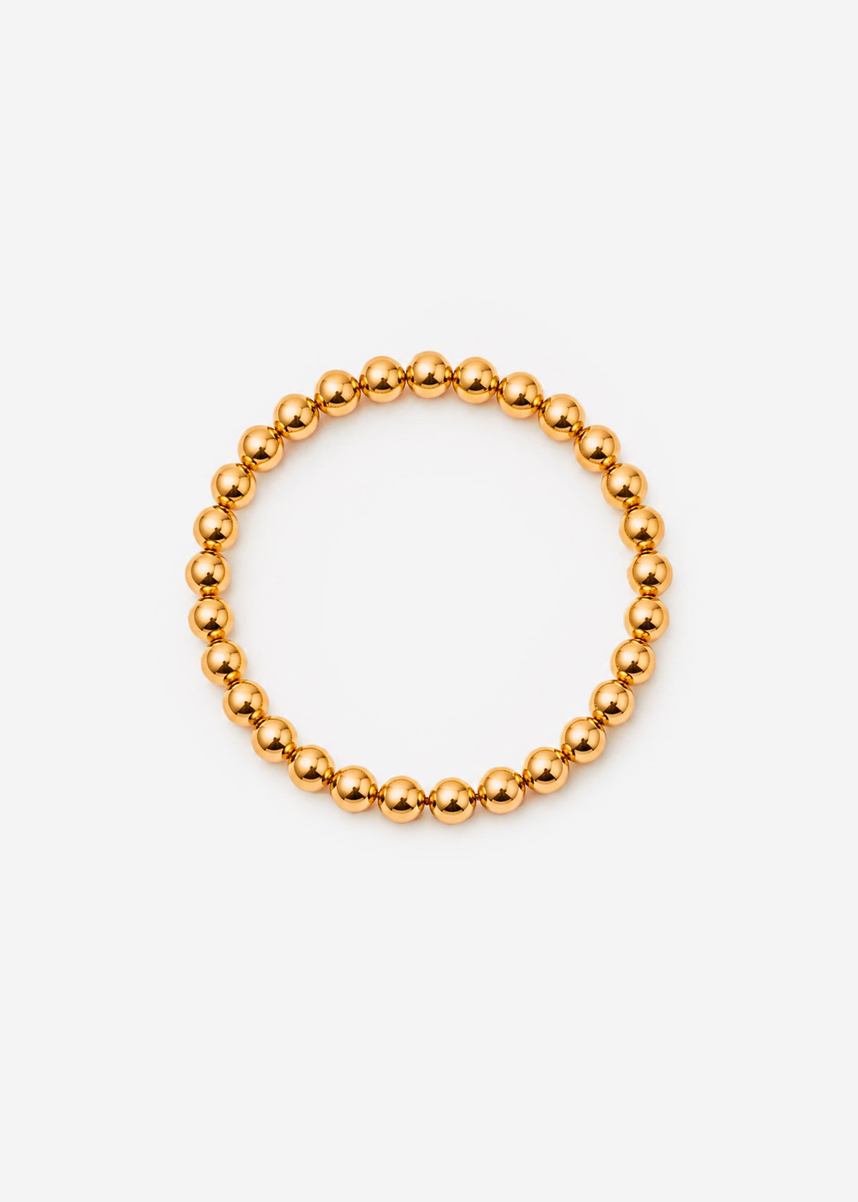 Flex Kugelarmband , 6mm - gold