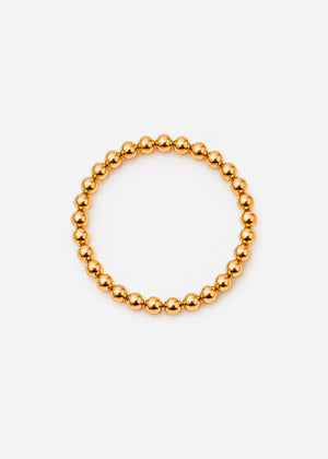 Flex Kugelarmband , 6mm - gold