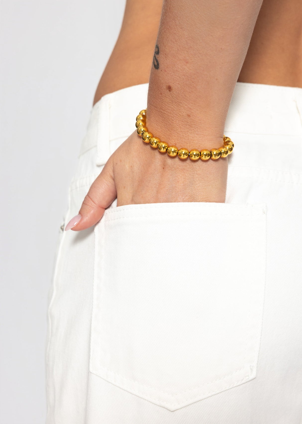 Flex Kugelarmband , 8mm - gold