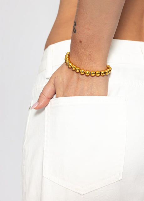 Flex Kugelarmband , 8mm - gold by SASSYCLASSY