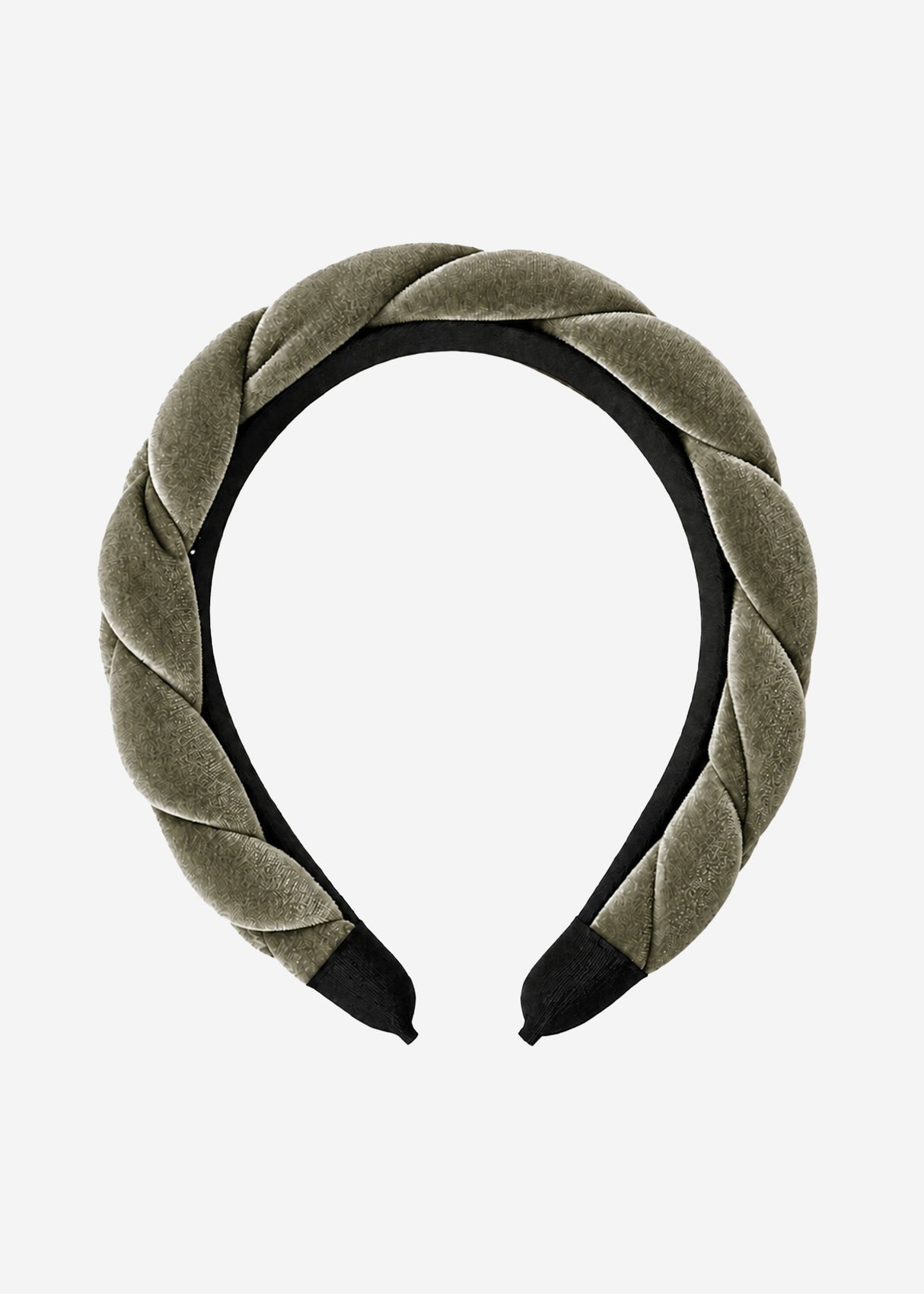 Geflochtener Samthaarreif - khaki