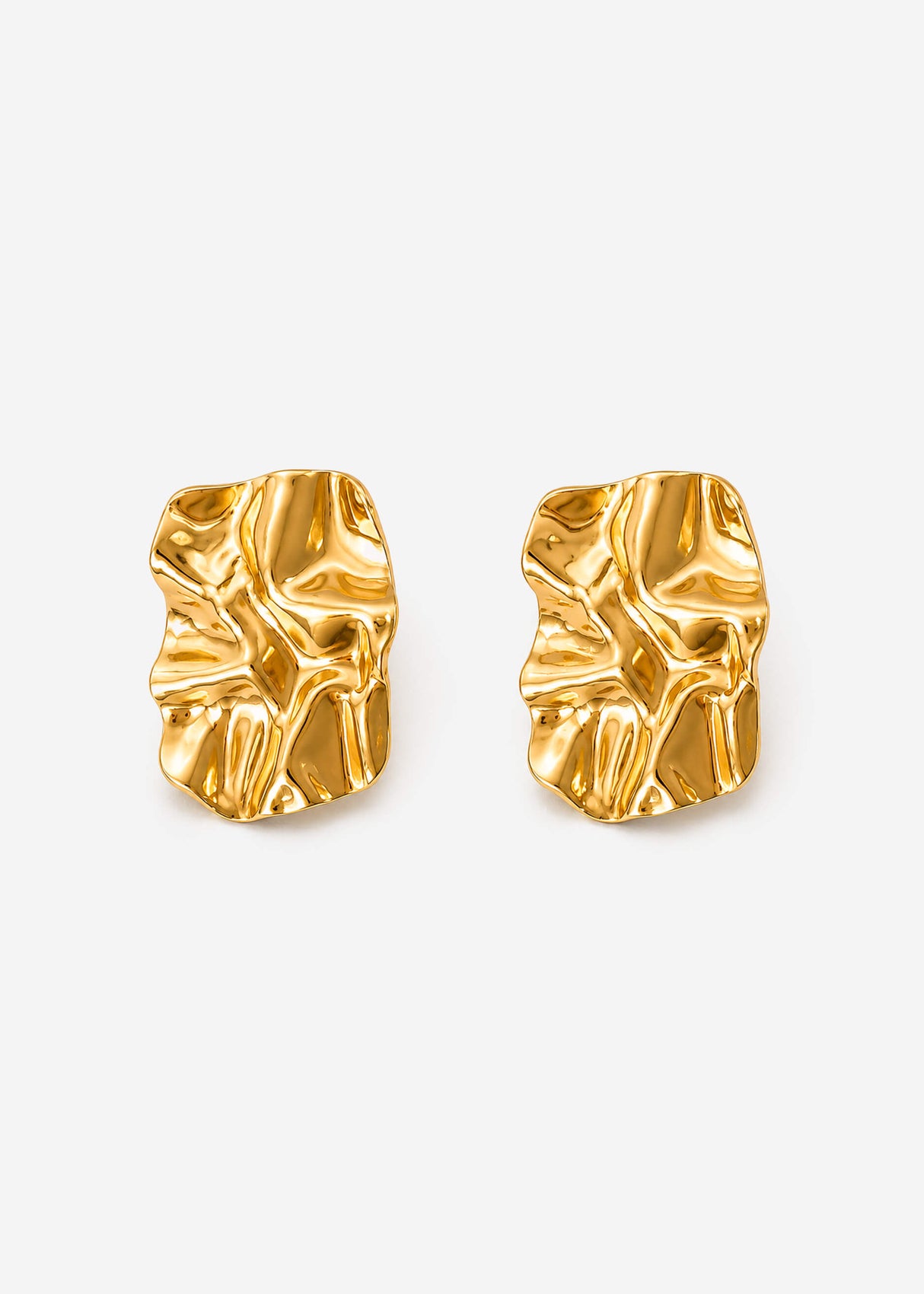 Geometrische Ohrstecker - gold
