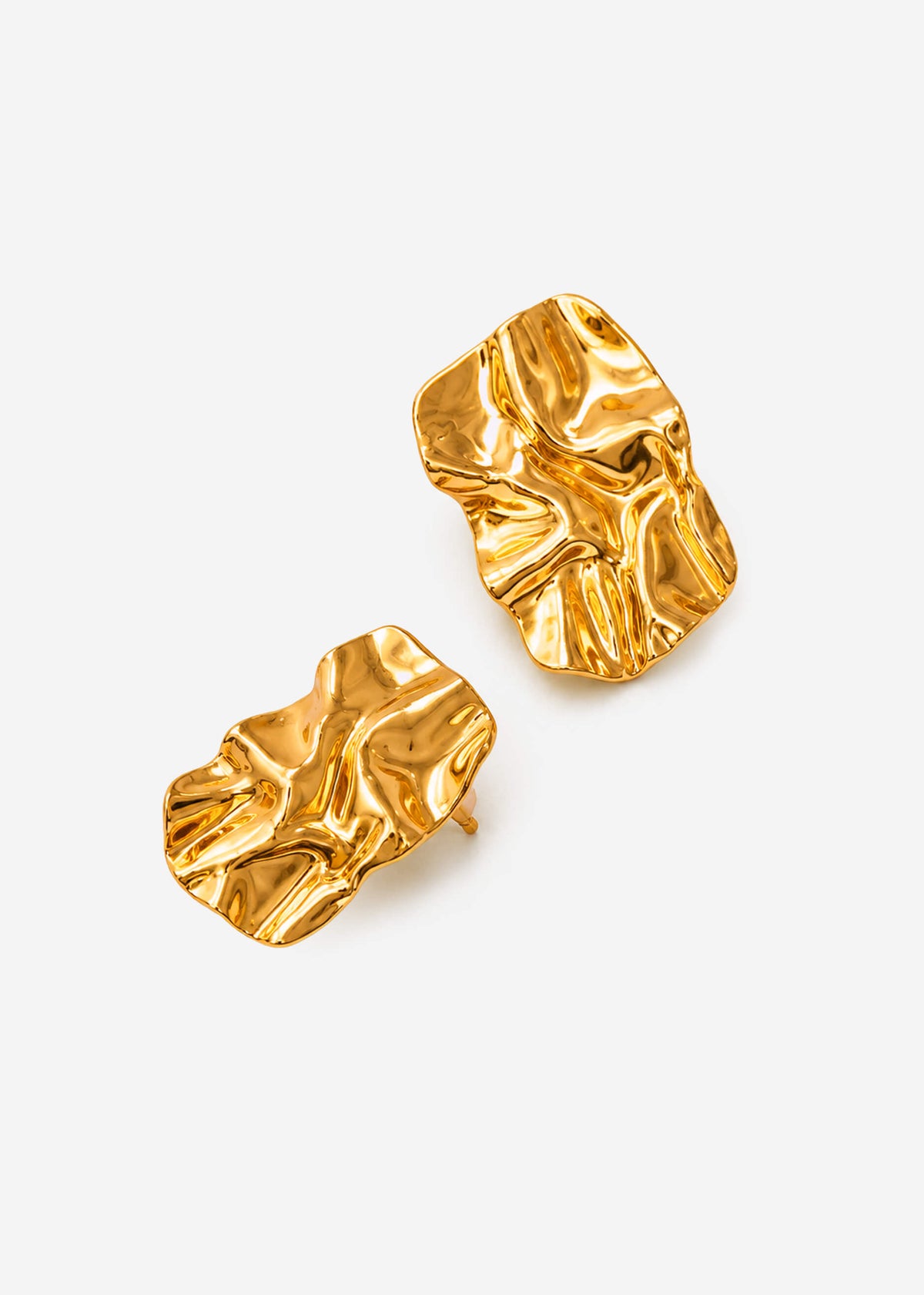 Geometrische Ohrstecker - gold