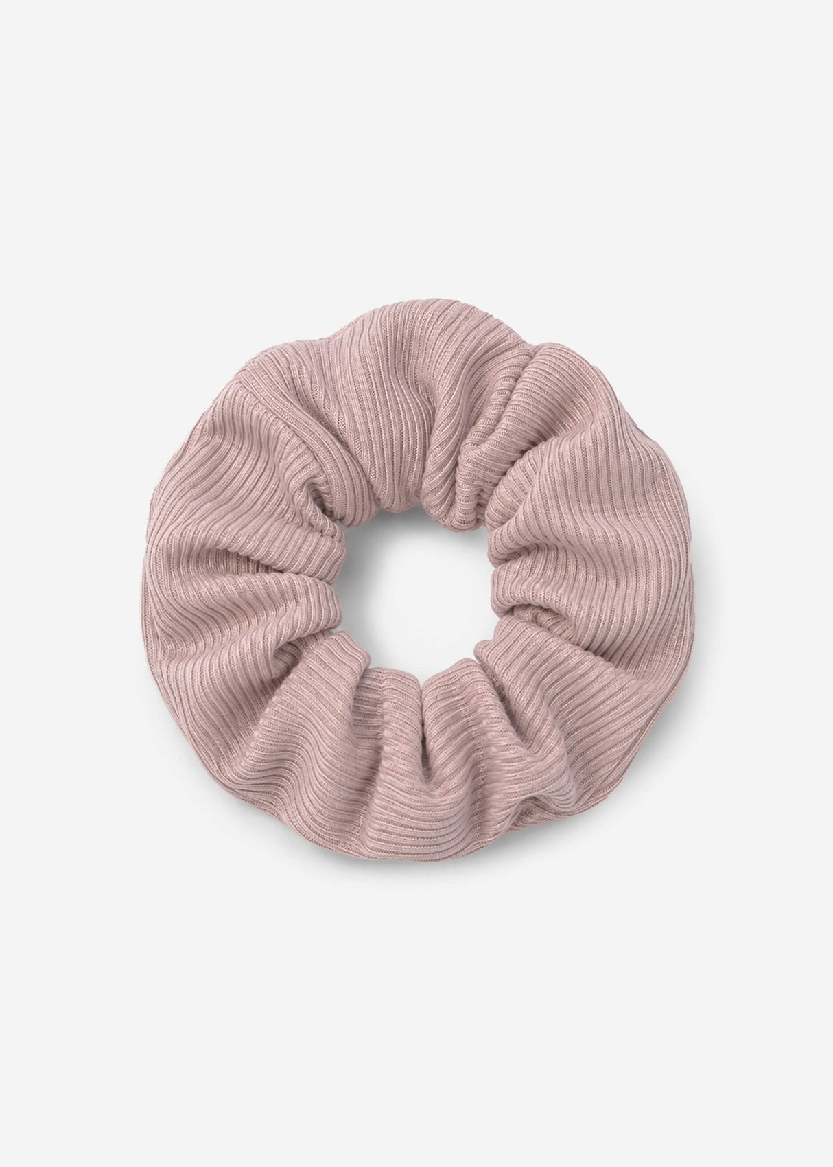 Gerippter Scrunchie - altrosa