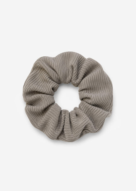 Gerippter Scrunchie  - hellgrau