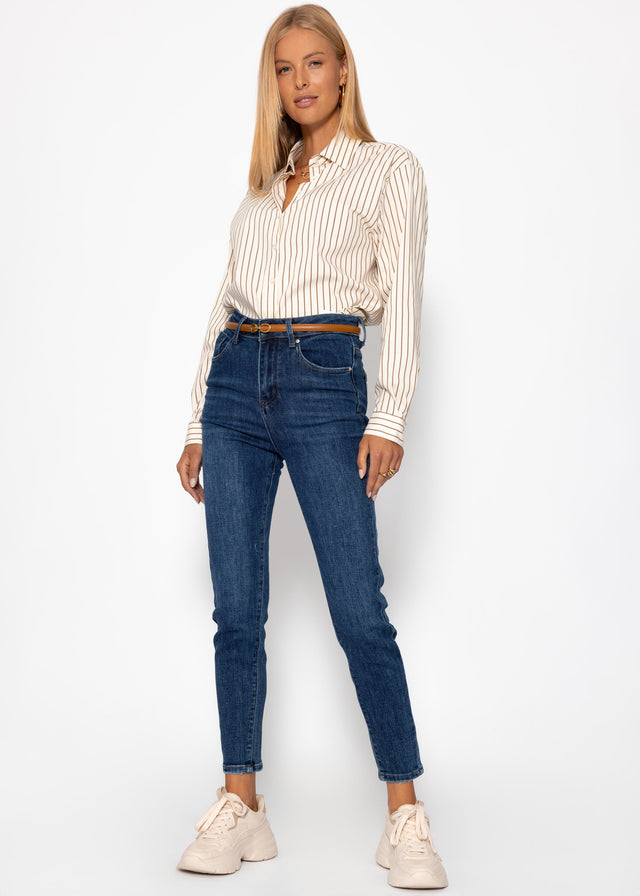 Striped shirt - beige
