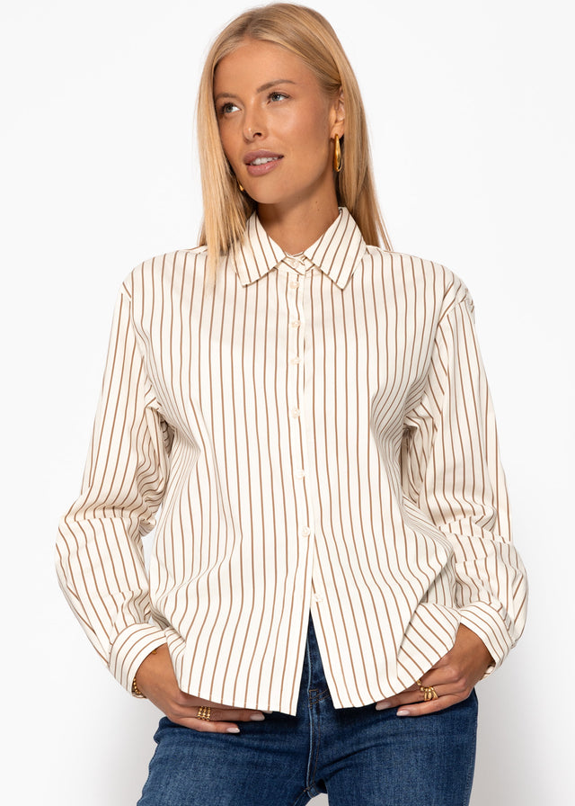 Striped shirt - beige