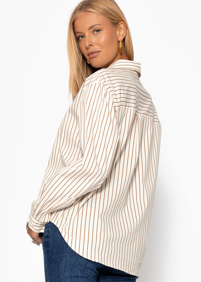 Striped shirt - beige