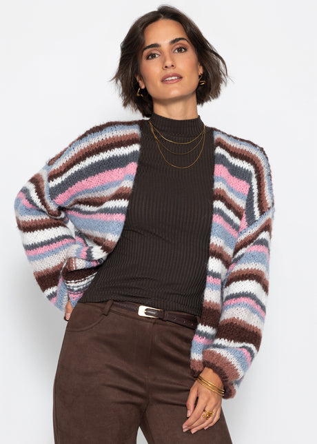 Striped cardigan - pink blue by SASSYCLASSY